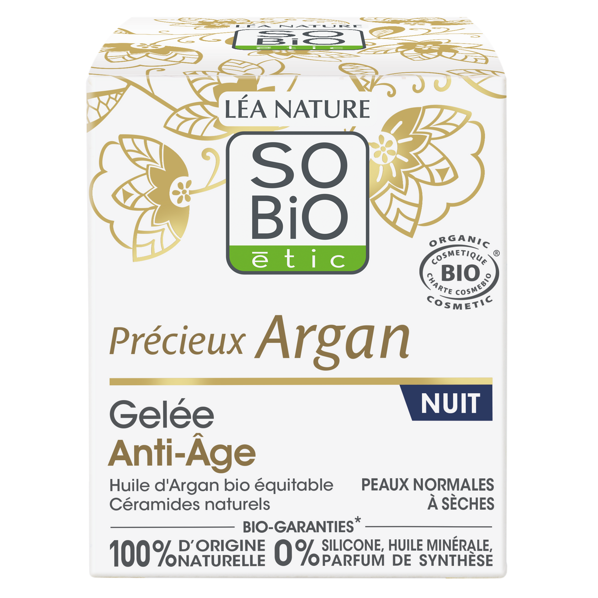 Sobio étic Gel Antiedad de Noche con Aceite de Argán Orgánico 40 ml